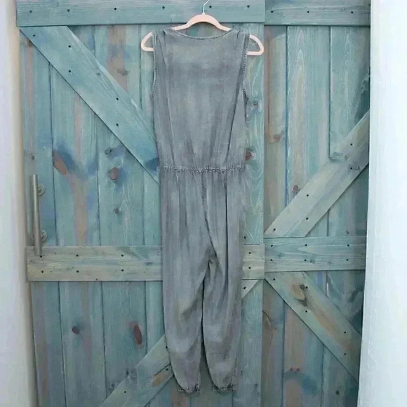 Gray Jumpsuit Velvet Heart Athena Tencel Size Small - Picture 6 of 7